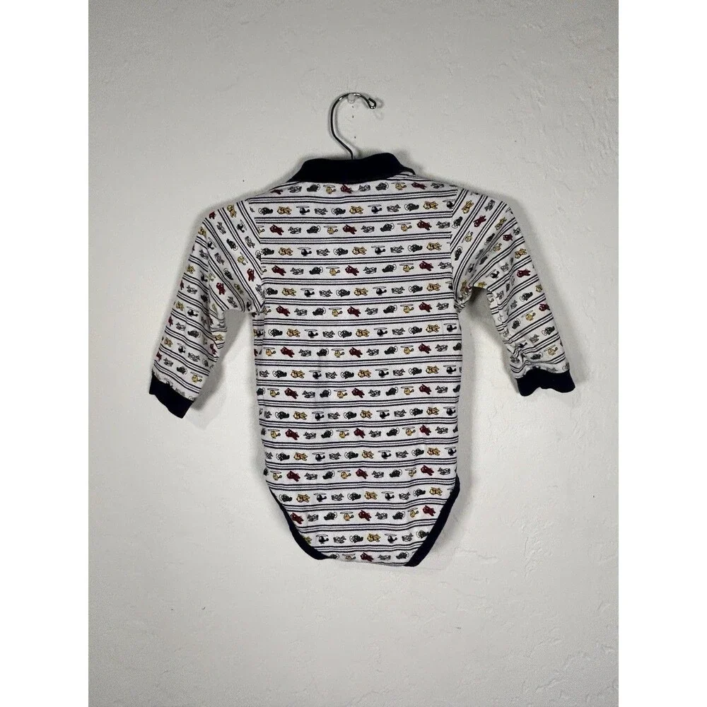 Gymboree Vintage Long Sleeve bodysuit Air Planes Blue 18-24 Months 90s Kids